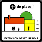 Pictogramme Extension ossature bois